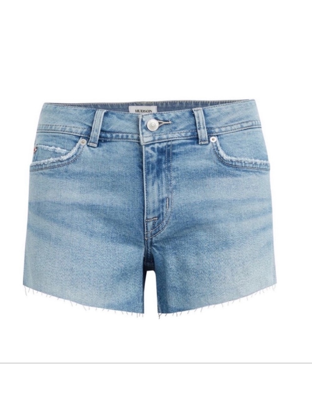 HUDSON Jeans cut-off raw hem Denim Shorts